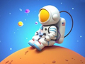 Game Coloring Book: Spaceman Sitting