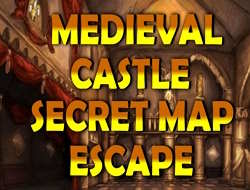 Jeu Évasion de la carte secrète du château médiéval .