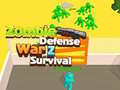 Jeu Zombie defense War Z Survival 