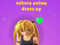 Game Sakora Anime Dress Up