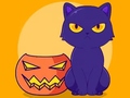 Game Coloring Book: Halloween Cat