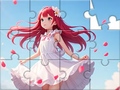 Game Jigsaw Puzzle: White Dress Girl