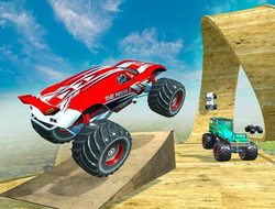 Jeu Course de camions monstres Mega Ramp .