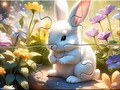 Game Jigsaw Puzzle: Sunny Forest Rabbit