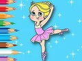 Game Coloring Book: Ballet Girl