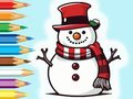 Game Coloring Book: Snowman Family
