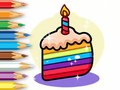 Game Coloring Book: Birthday Cake