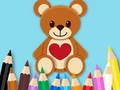 Game Coloring Book: Toy Bear