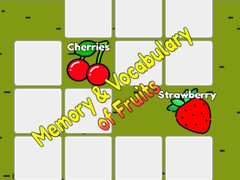 Jeu Memory & Vocabulary of Fruits