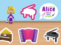 Game World of Alice Shapes of Musical Instruments