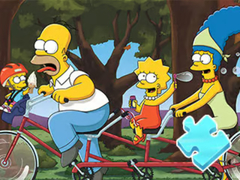 Game Jigsaw Puzzle: Simpson Family Riding