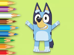 Game Coloring Book: Happy Bluey