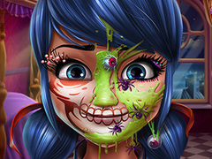 Game Dotted Girl Halloween Makeup