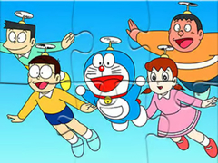 Game Jigsaw Puzzle: Doraemon Flying