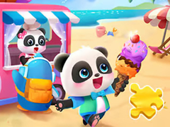 Jeu Jigsaw Puzzle: Baby Panda Ice Cream Car