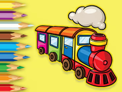 Game Coloring Book: Running Train