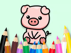 Game Coloring Book: Cute Pig 2