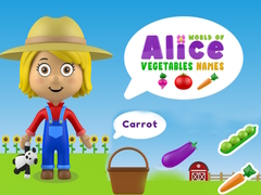 Jeu World of Alice Vegetables Names