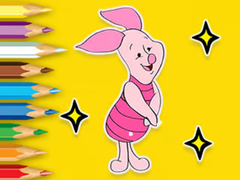 Jeu Coloring Book: Piglet With Balloon