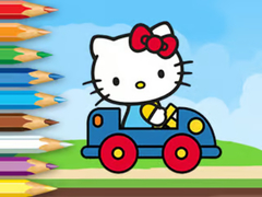 Jeu Coloring Book: Hello Kitty Driving Car