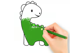 Jeu Coloring Book: Lovely Baby Dinosaur