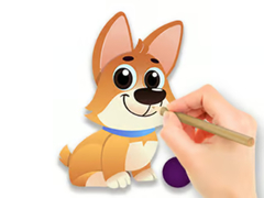 Jeu Coloring Book: Dog With Toy
