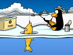 Jeu Club Penguin: Ice Fishing