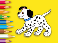 Jeu Coloring Book: Cute Spotted Dog