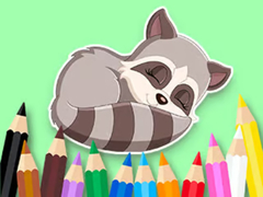 Jeu Coloring Book: Baby Raccoon