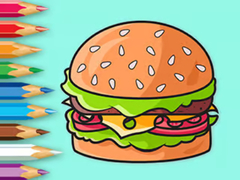 Jeu Coloring Book: Delicious Hamburger