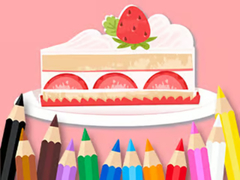 Jeu Coloring Book: Strawberry Cake