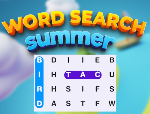 Jeu Recherche de mots été 