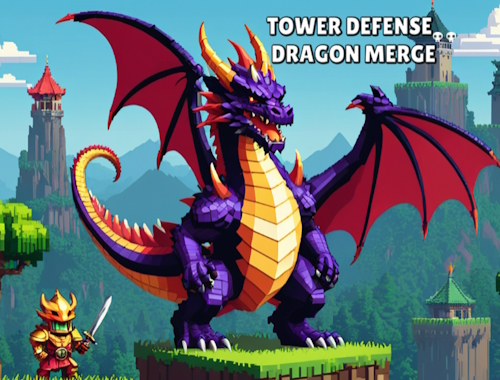 Jeu Fusion de dragons de défense de tour .