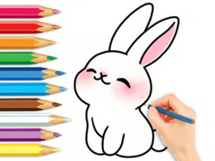 Jeu Coloring Book: Cute Rabbit