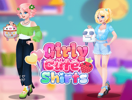 Jeu Chemises mignonnes et girly .