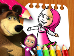 Jeu Masha & the Bear Coloring Book