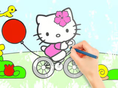 Jeu Coloring Book: Hello Kitty Cycling