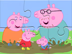 Jeu Jigsaw Puzzle: Peppa Pig Muddy Puddles