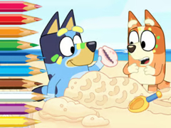 Jeu Coloring Book: Bluey On The Beach