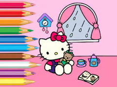 Jeu Coloring Book: Hello Kitty Rainy Day