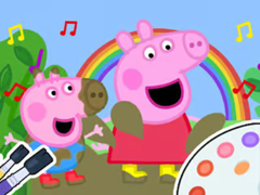 Jeu Coloring Book: Peppa Pig Muddy Funny