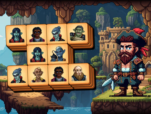 Jeu Mahjong des pirates .