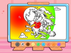 Jeu Coloring Book: Halloween Little Witch