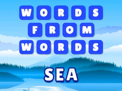 Jeu Words from words: Sea