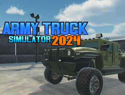 Jeu Simulateur de camion de l'armée 2024 .
