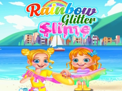 Jeu Rainbow Glitter Slime