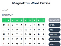 Jeu Magnetto's Word Puzzle