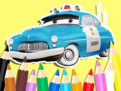 Jeu Coloring Book: Cars Sheriff