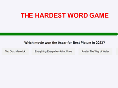 Jeu The Hardest Word Game