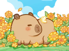 Jeu Jigsaw Puzzle: Capybara In Sunflowers